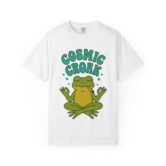 Cosmic Croak – Meditating Frog T-Shirt
