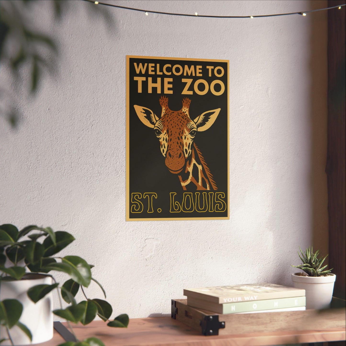 Welcome to the Zoo, St. Louis - Giraffe Poster