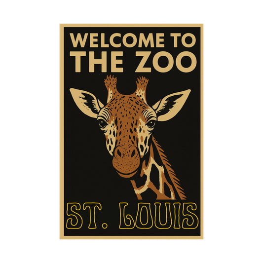 Welcome to the Zoo, St. Louis - Giraffe Poster