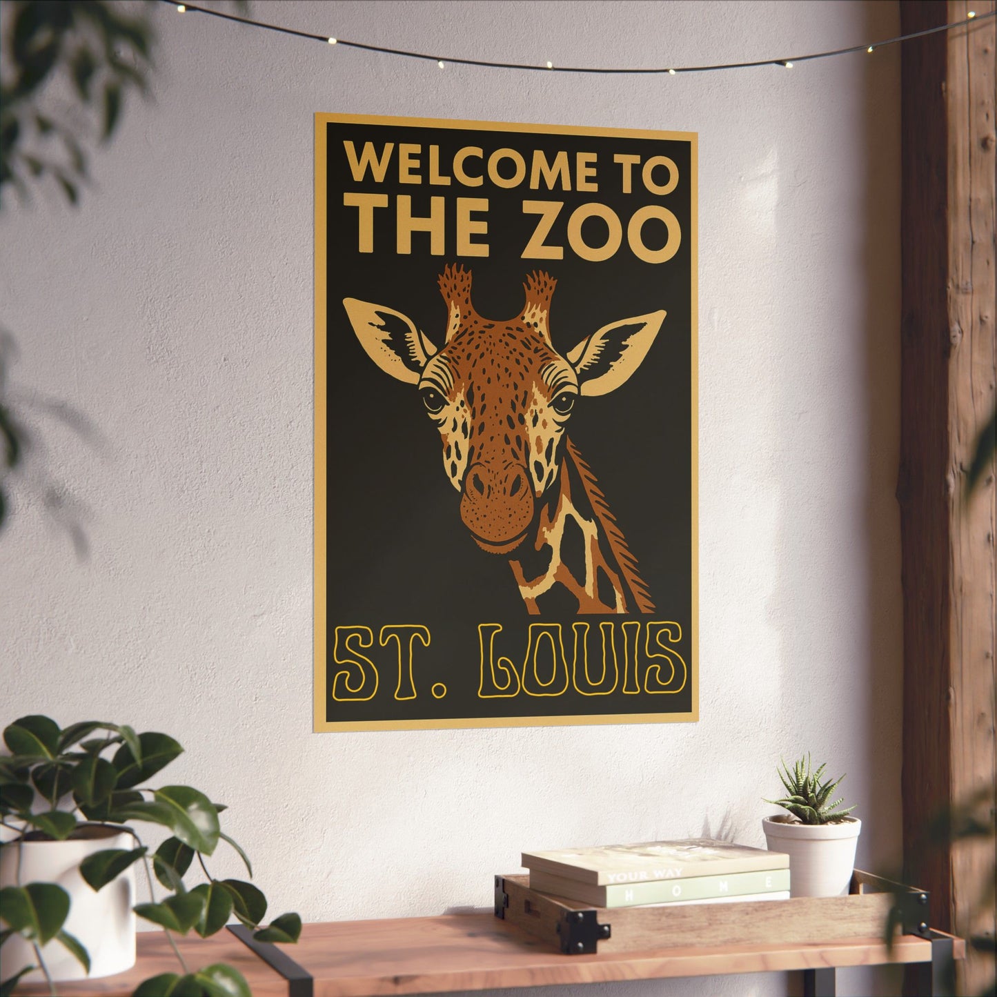 Welcome to the Zoo, St. Louis - Giraffe Poster
