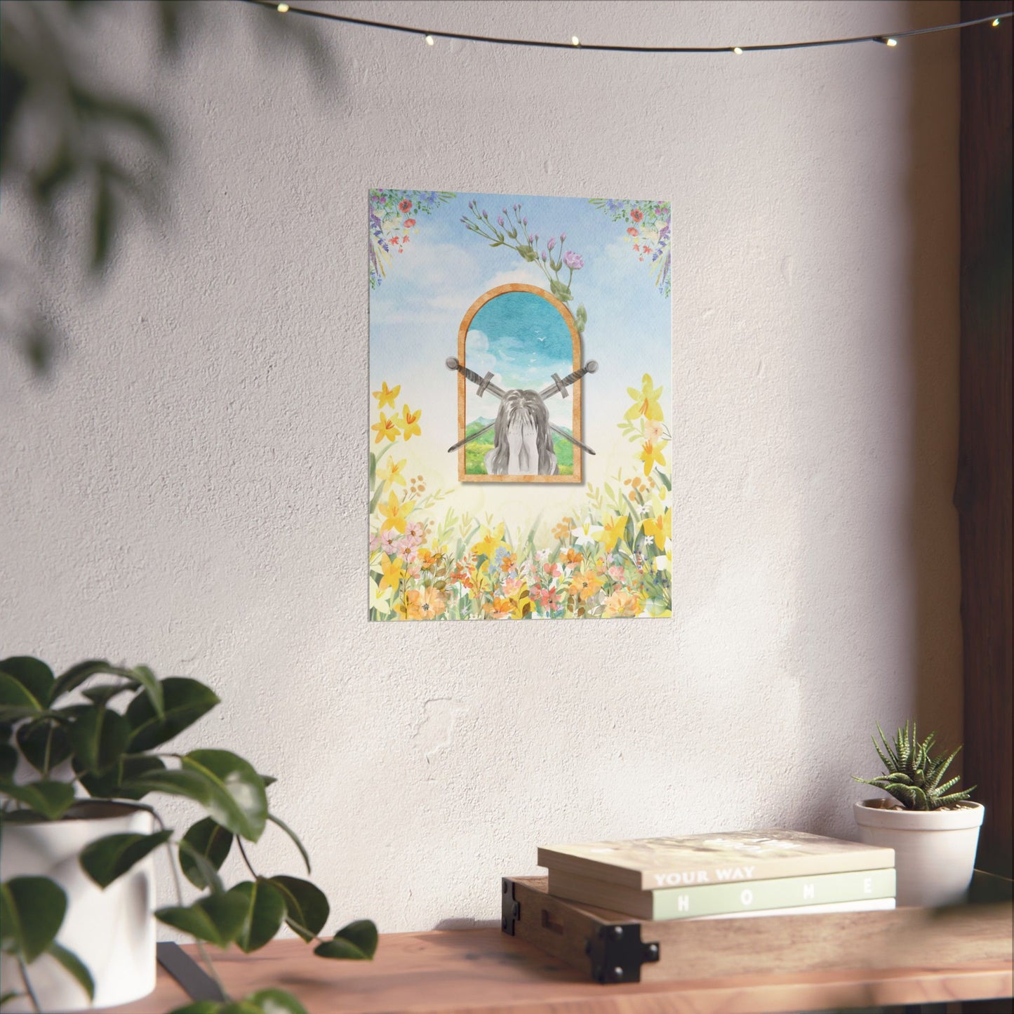 Silent Bloom – Watercolor Art Print
