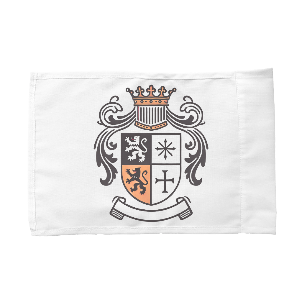 Custom Double-Sided Heraldic Flag – Personalized Coat of Arms or Emblem Display