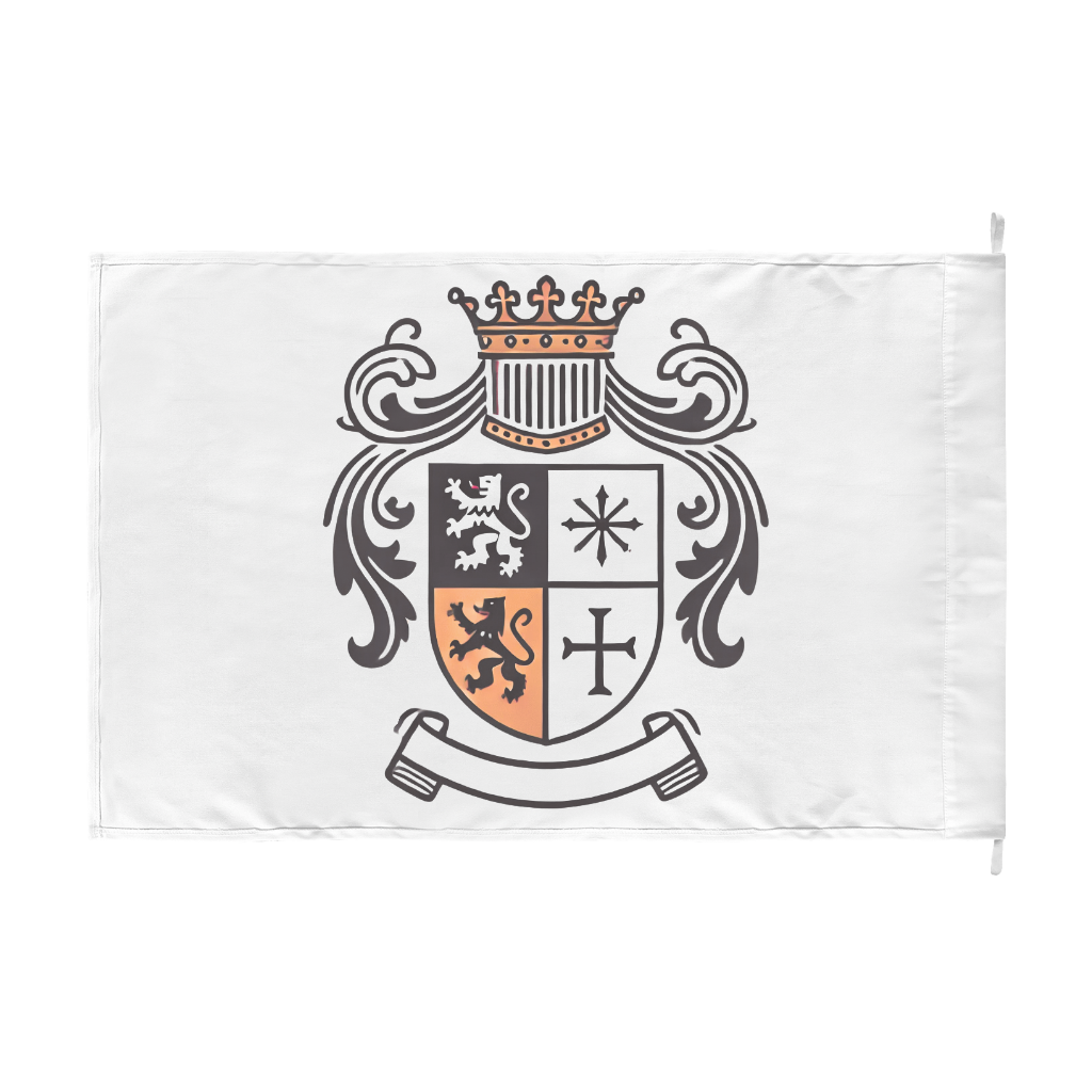 Custom Double-Sided Heraldic Flag – Personalized Coat of Arms or Emblem Display
