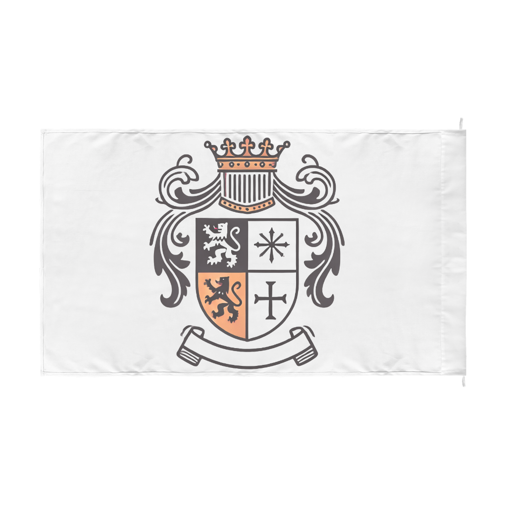 Custom Double-Sided Heraldic Flag – Personalized Coat of Arms or Emblem Display