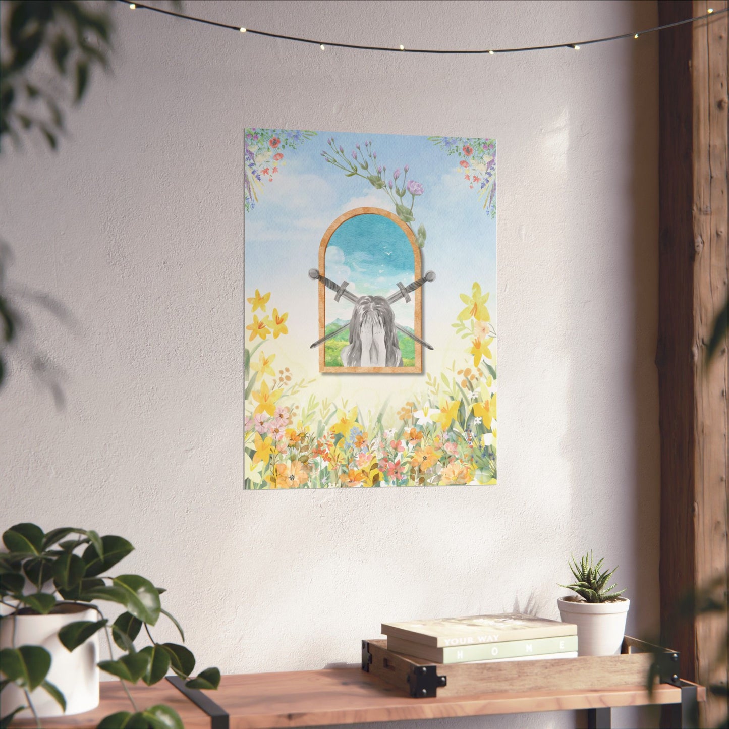 Silent Bloom – Watercolor Art Print