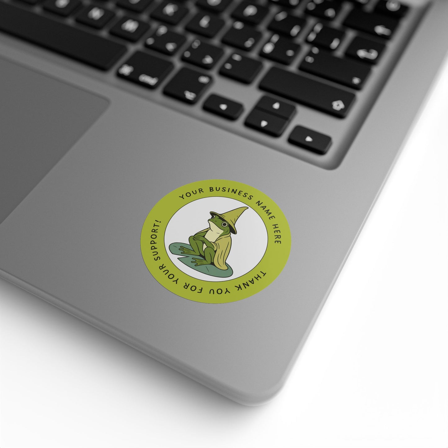 Custom Wizard Frog Thank You Sticker Roll