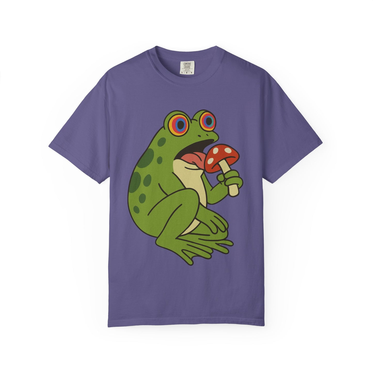"Fungus Among Us" – Trippy Frog Mushroom T-Shirt