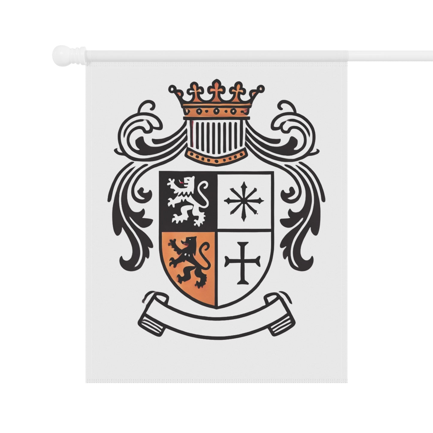 Custom Garden Heraldic Banner – Small Outdoor Flag Add-On
