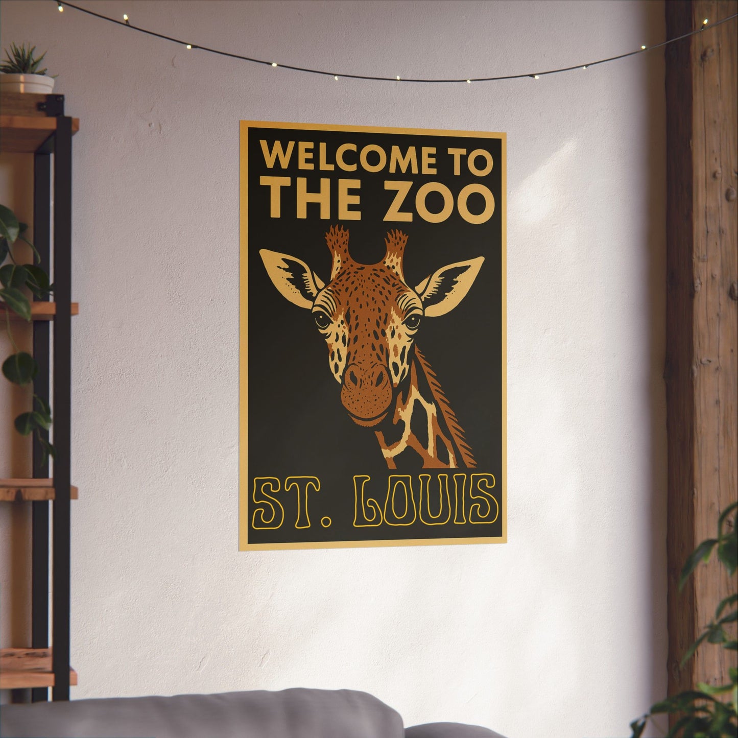 Welcome to the Zoo, St. Louis - Giraffe Poster