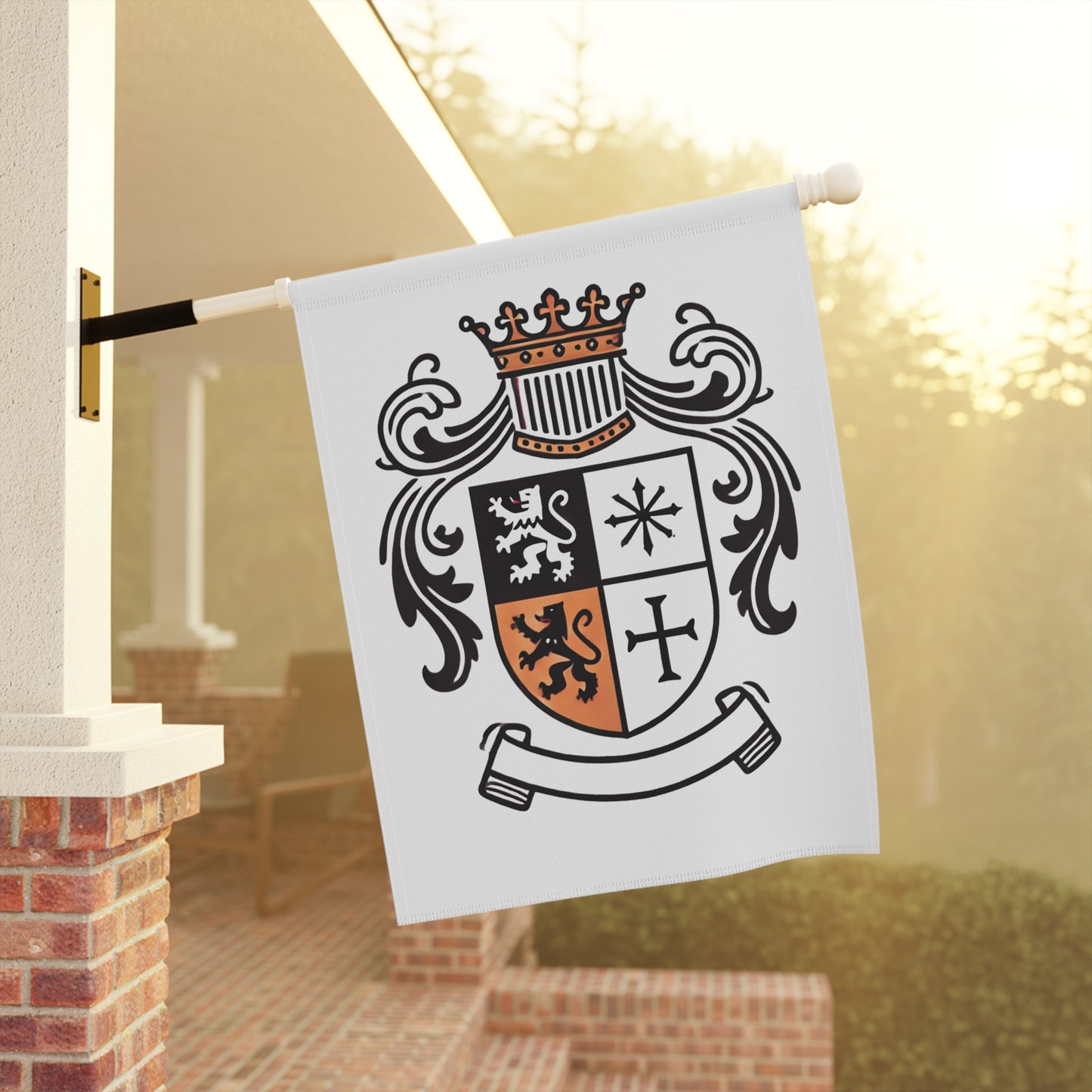 Custom Garden Heraldic Banner – Small Outdoor Flag Add-On