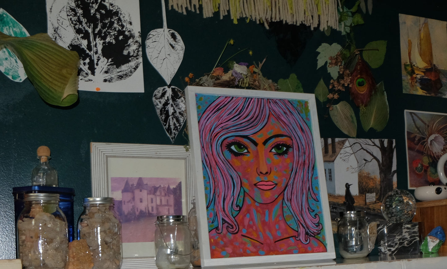 Cosmic Woman – Original Pop Art Portrait Painting