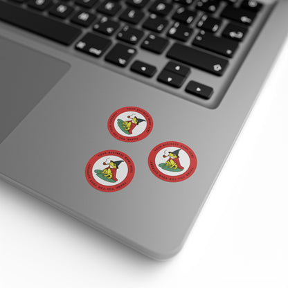 Custom Yellow Wizard Frog Thank You Sticker – Personalized Round Labels