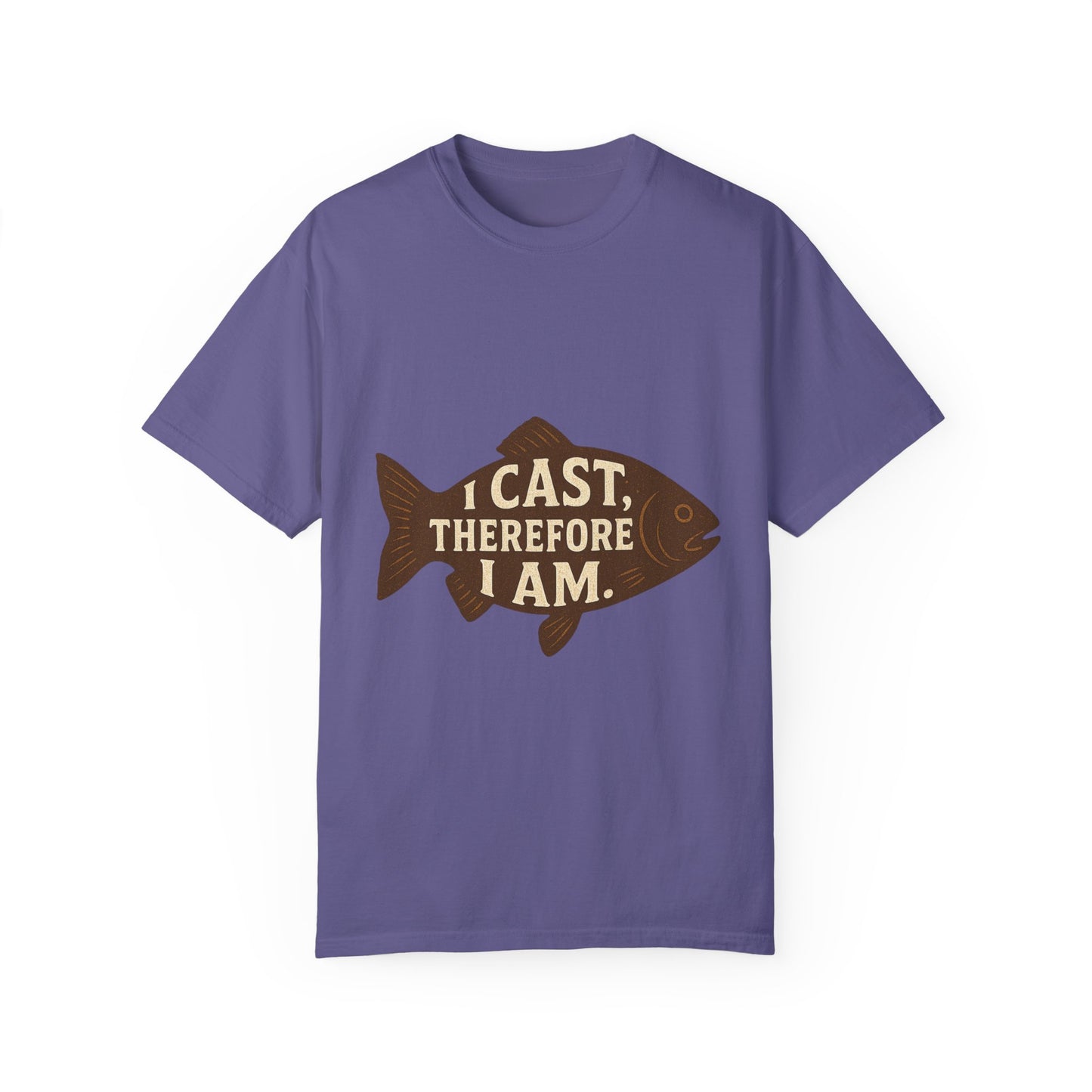 I Cast, Therefore I Am - Philosophical Fish T-Shirt