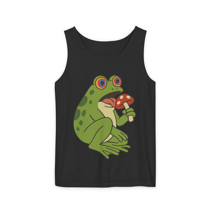 Trippy Frog & Mushroom – Unisex Chill Tank Top