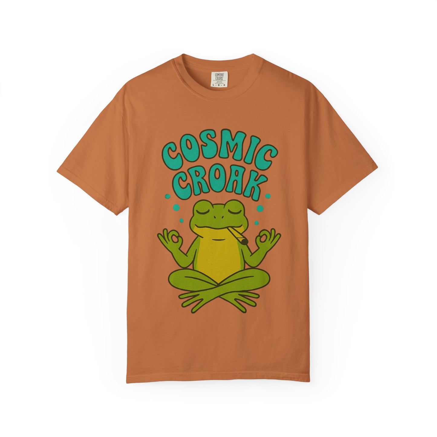 Cosmic Croak – Meditating Frog T-Shirt