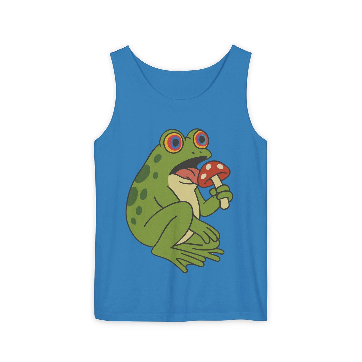 Trippy Frog & Mushroom – Unisex Chill Tank Top