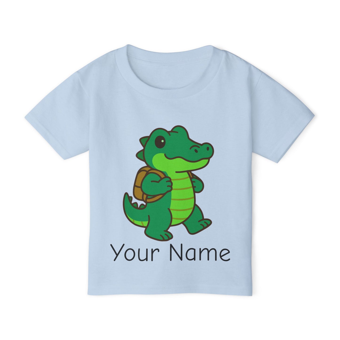 Personalized Alligator with Backpack Toddler T-Shirt