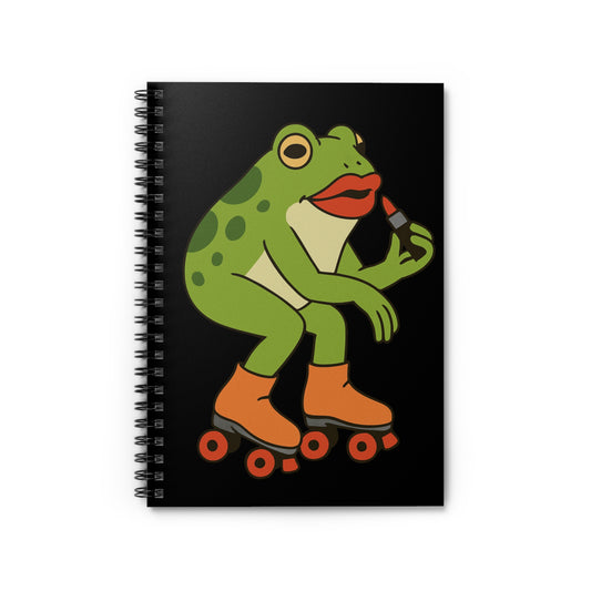 Rolling Pretty Frog Spiral Journal