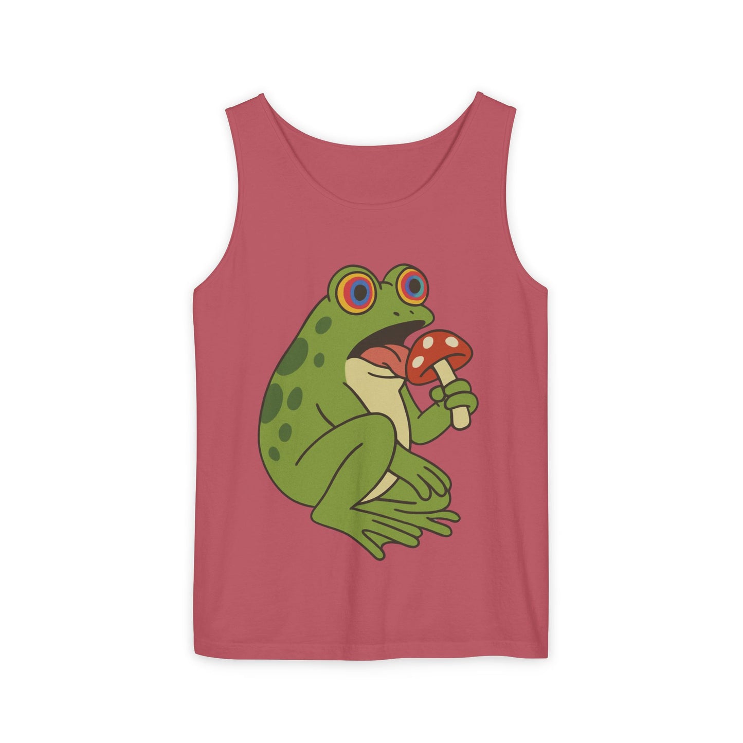 Trippy Frog & Mushroom – Unisex Chill Tank Top