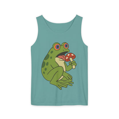Trippy Frog & Mushroom – Unisex Chill Tank Top