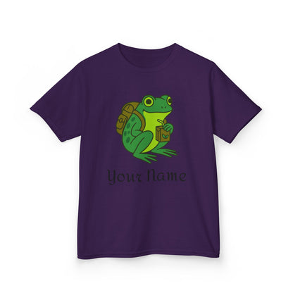 Personalized Green Frog Backpack & Juice Box Kids T-Shirt