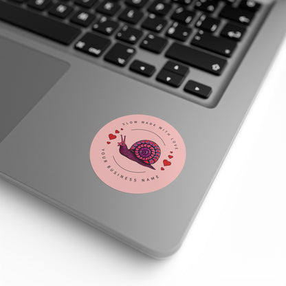 Slow Made with Love – Custom Snail Sticker Roll
