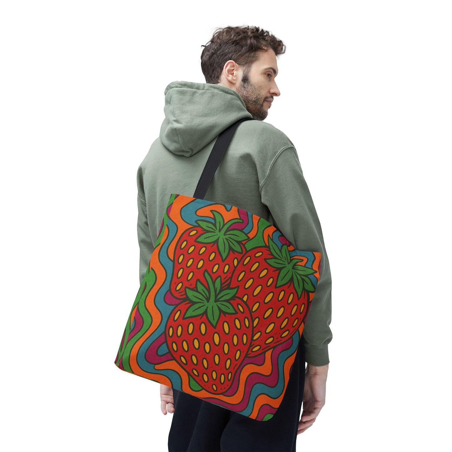 Strawberry Groove Tote Bag