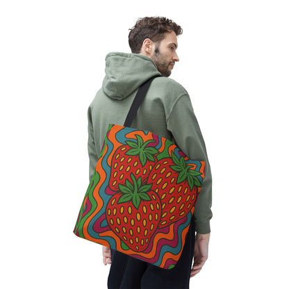 Strawberry Groove Tote Bag