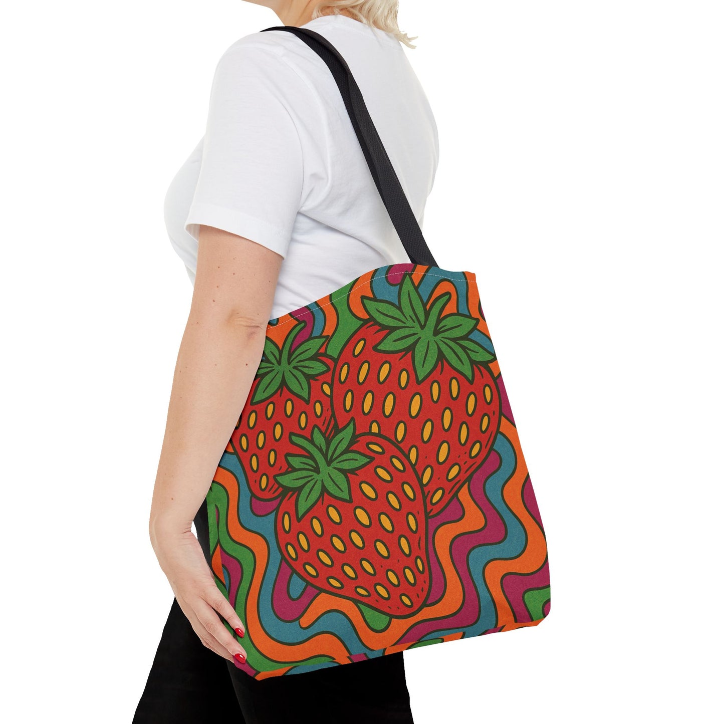 Strawberry Groove Tote Bag