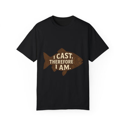 I Cast, Therefore I Am - Philosophical Fish T-Shirt