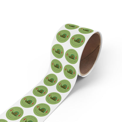 “Slow Made with Love” Custom Snail Sticker Roll