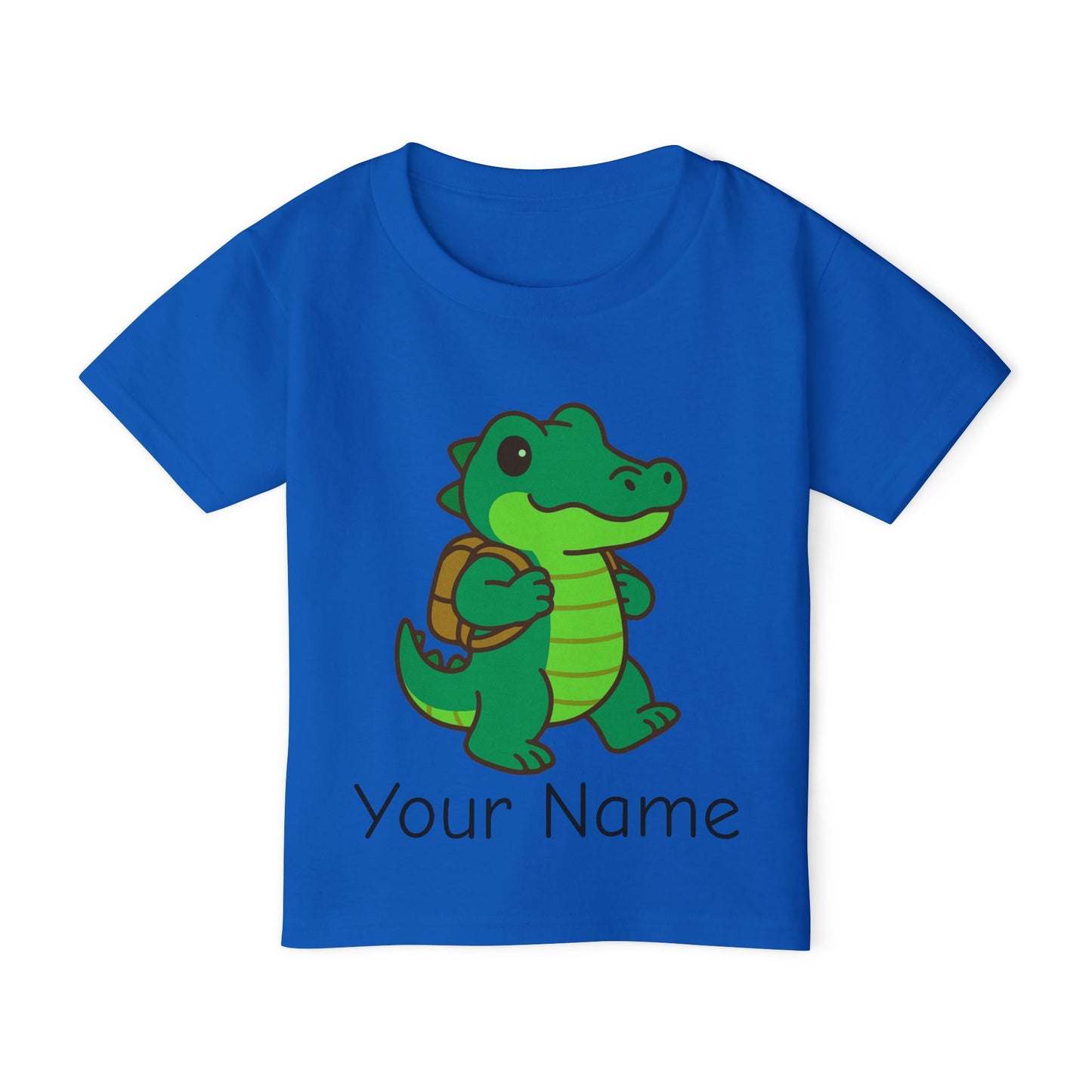 Personalized Alligator with Backpack Toddler T-Shirt