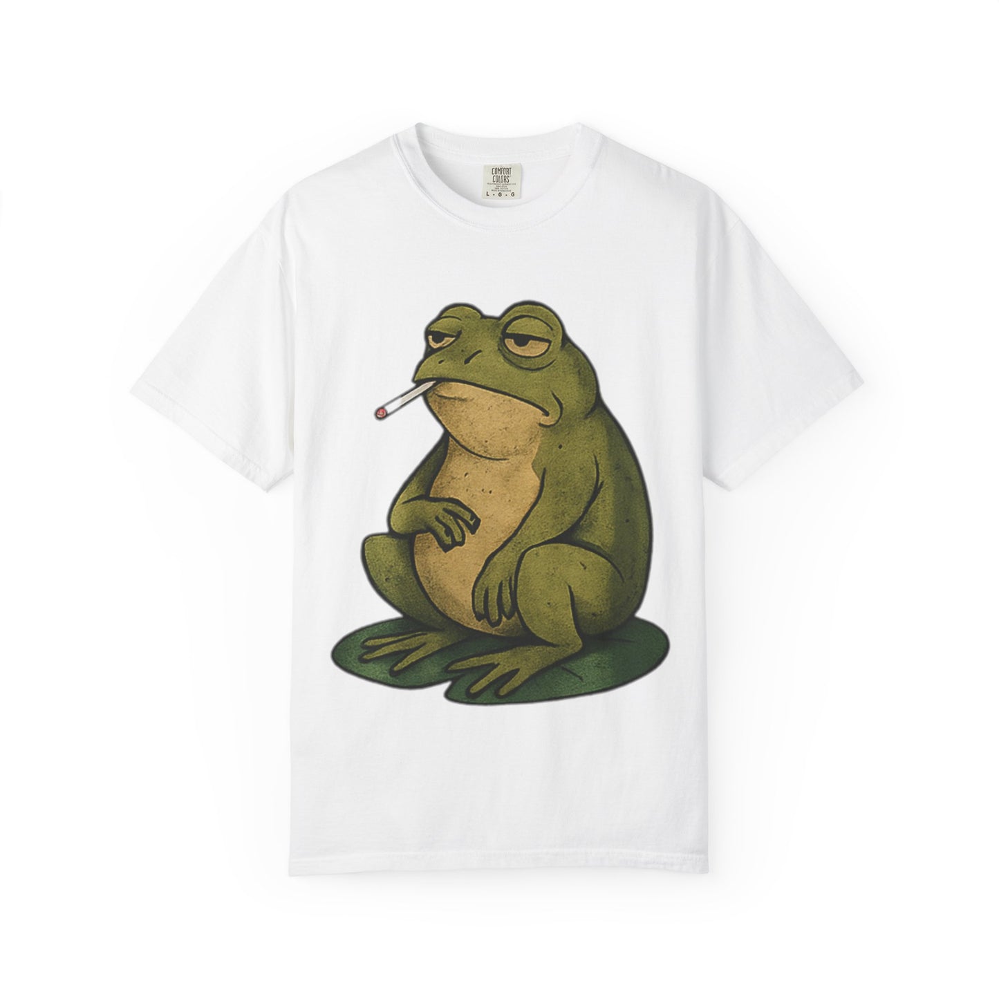 “Long Frog Day” – Grumpy Frog Smoking T-Shirt