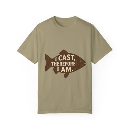 I Cast, Therefore I Am - Philosophical Fish T-Shirt