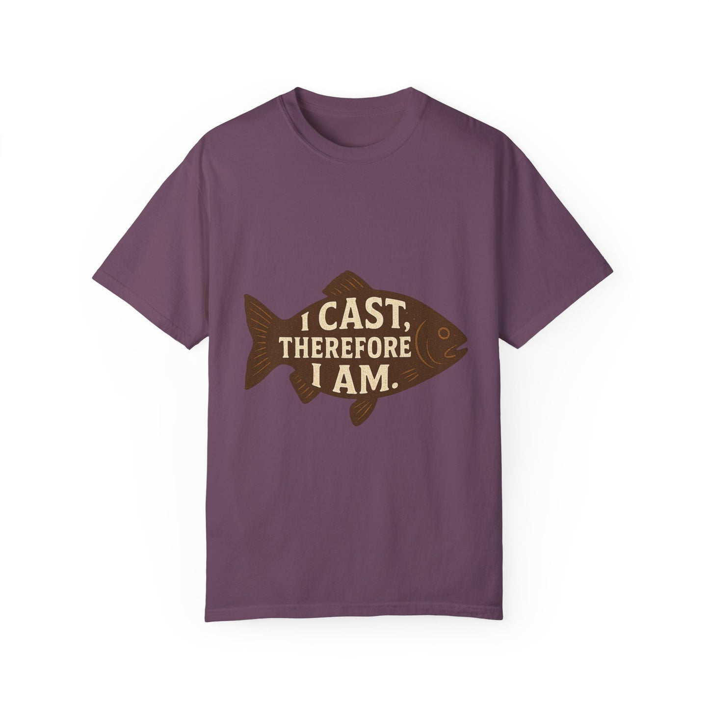 I Cast, Therefore I Am - Philosophical Fish T-Shirt