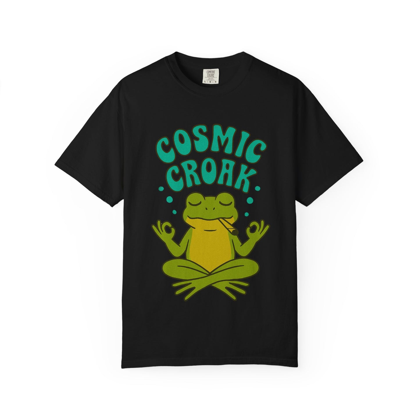 Cosmic Croak – Meditating Frog T-Shirt