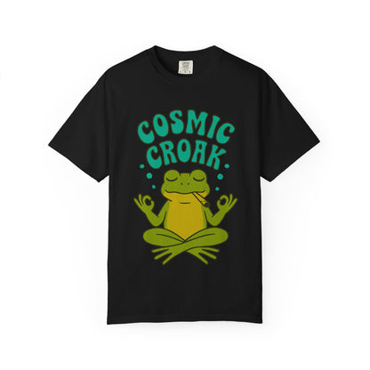 Cosmic Croak – Meditating Frog T-Shirt