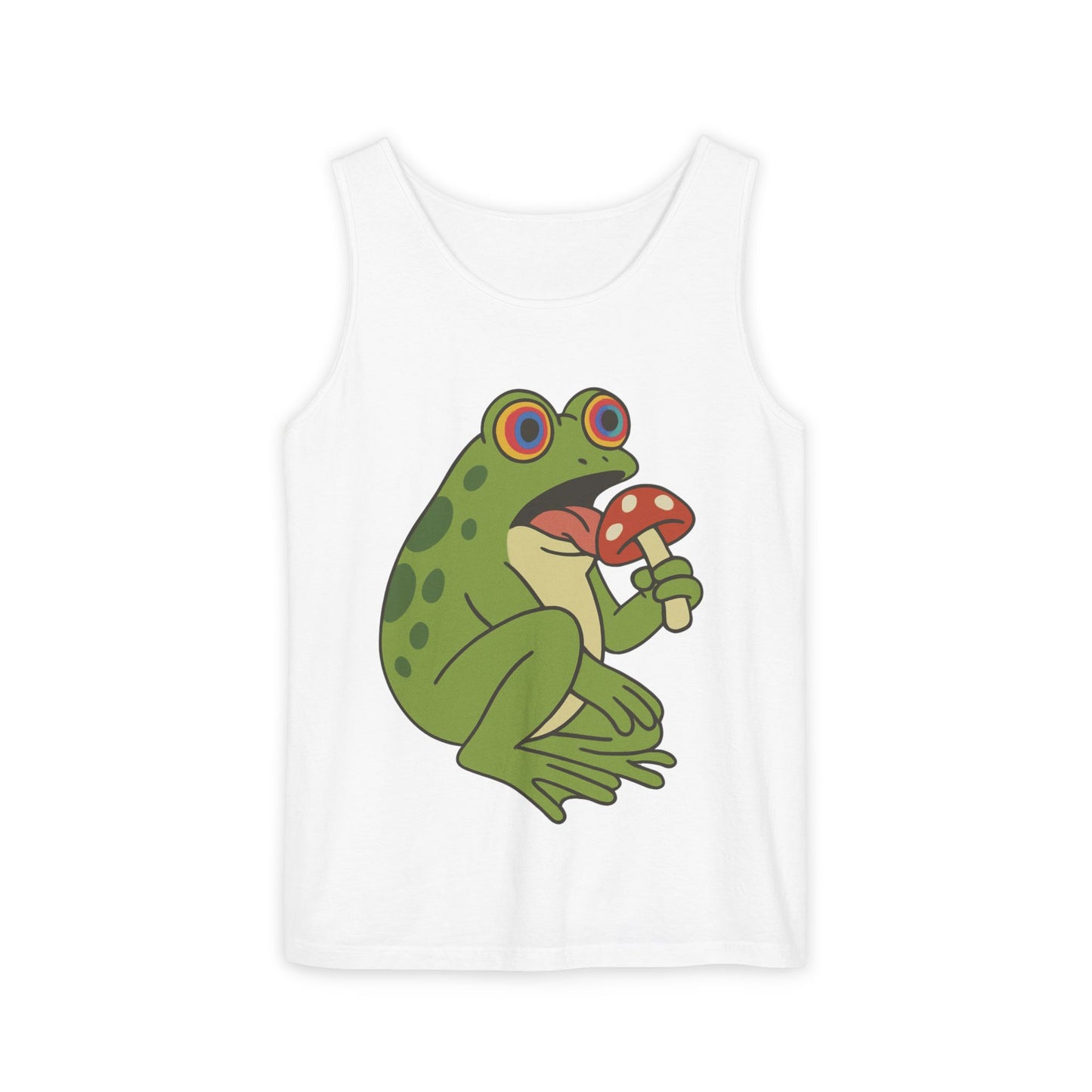 Trippy Frog & Mushroom – Unisex Chill Tank Top