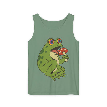 Trippy Frog & Mushroom – Unisex Chill Tank Top