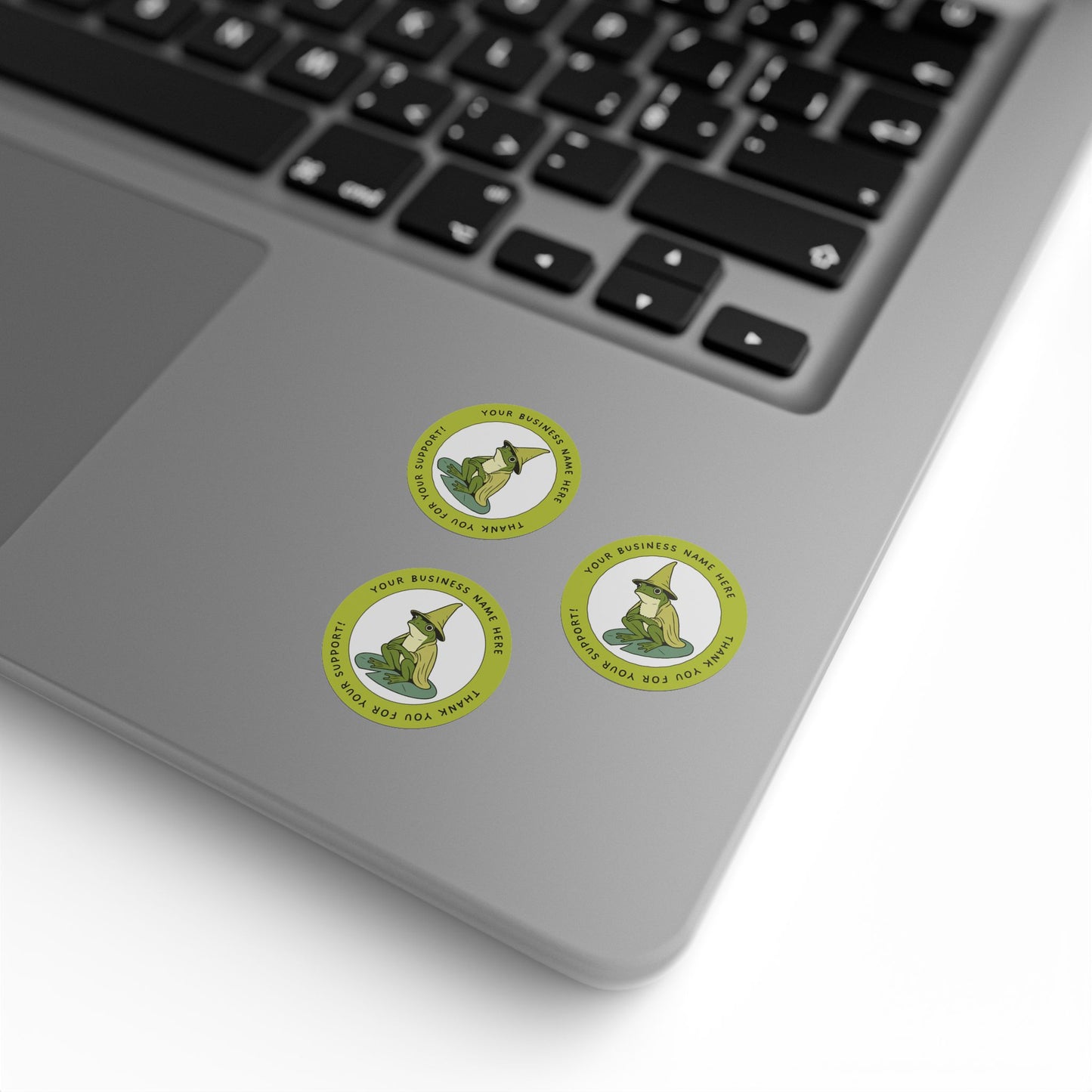 Custom Wizard Frog Thank You Sticker Roll