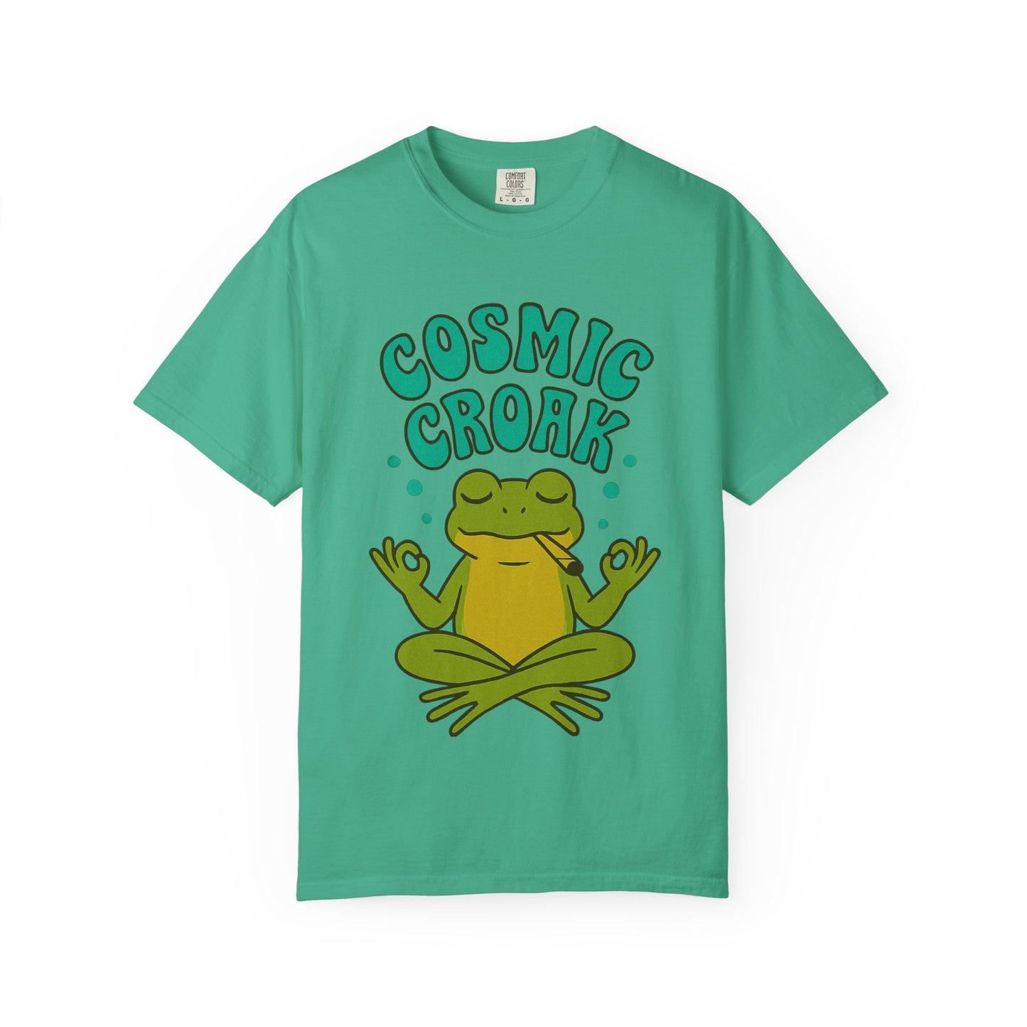 Cosmic Croak – Meditating Frog T-Shirt