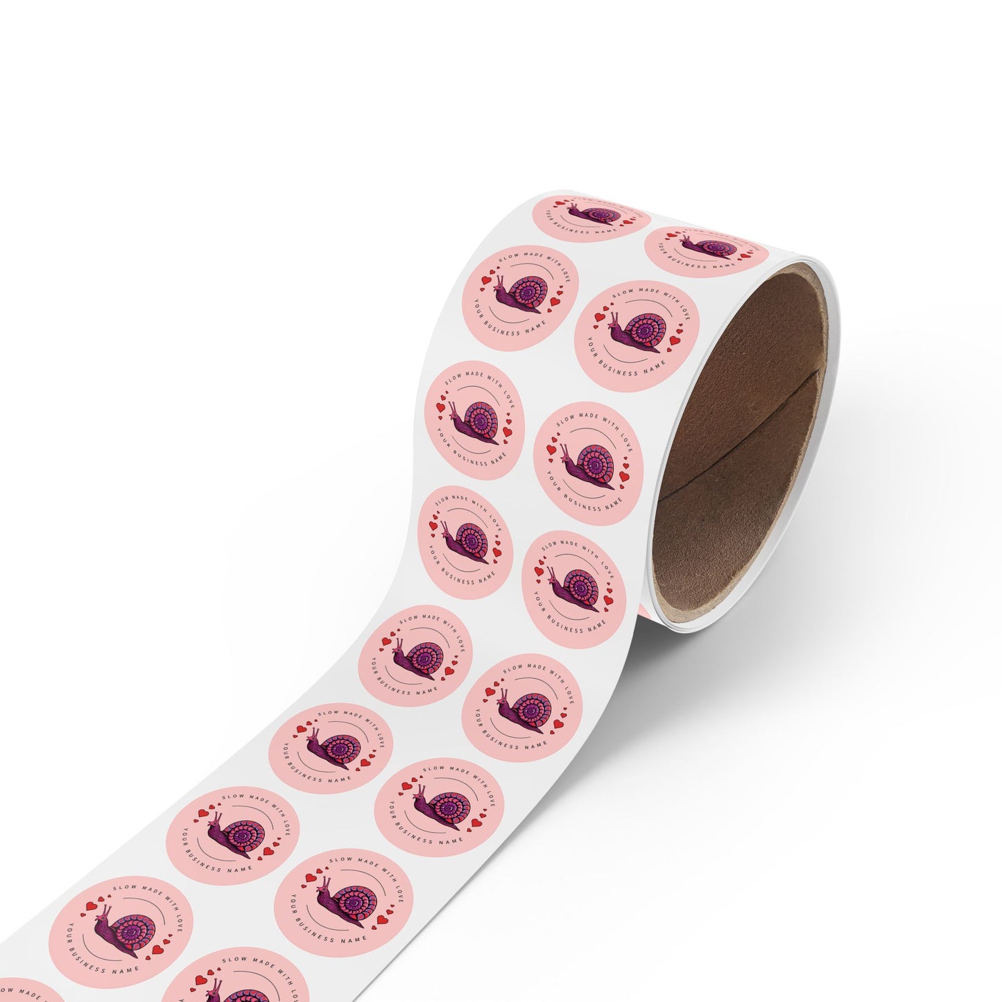 Slow Made with Love – Custom Snail Sticker Roll