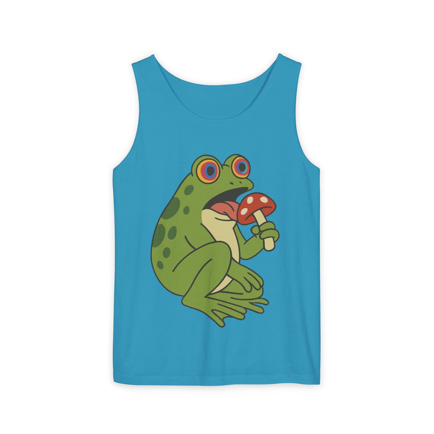 Trippy Frog & Mushroom – Unisex Chill Tank Top