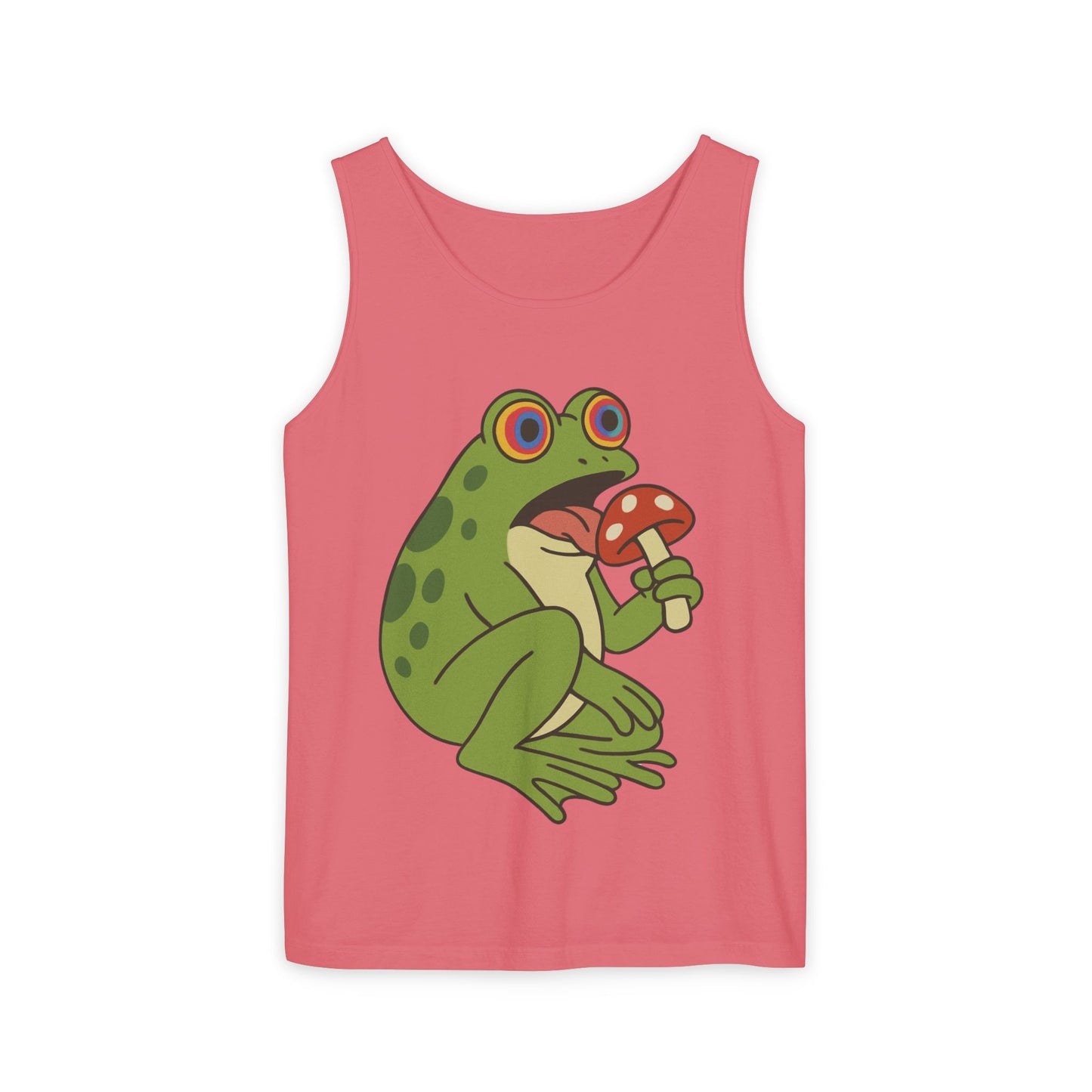Trippy Frog & Mushroom – Unisex Chill Tank Top