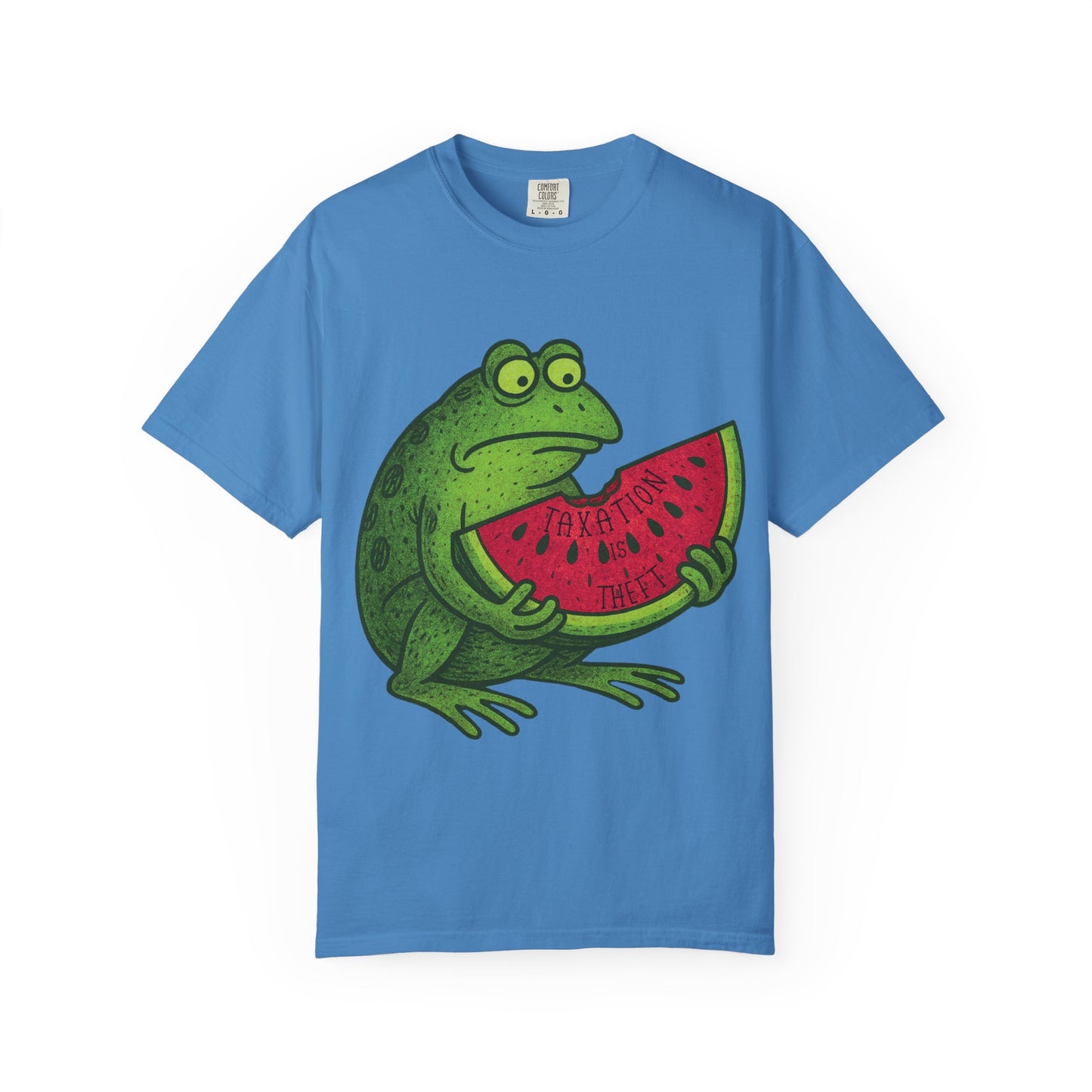 “Taxation Is Theft” Frog Tee – Watermelon Woes