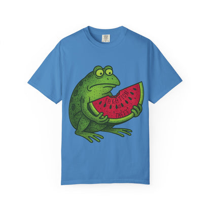 “Taxation Is Theft” Frog Tee – Watermelon Woes