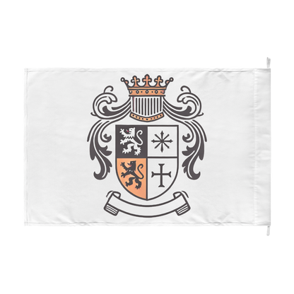 Custom Double-Sided Heraldic Flag – Personalized Coat of Arms or Emblem Display