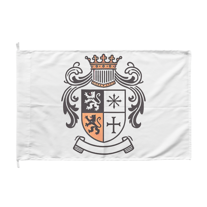 Custom Double-Sided Heraldic Flag – Personalized Coat of Arms or Emblem Display