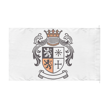 Custom Double-Sided Heraldic Flag – Personalized Coat of Arms or Emblem Display