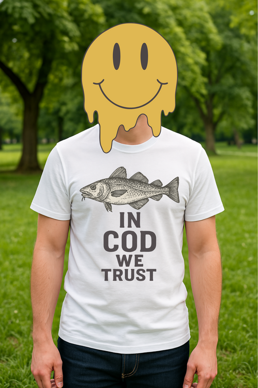 In Cod We Trust Unisex Garment-Dyed T-Shirt